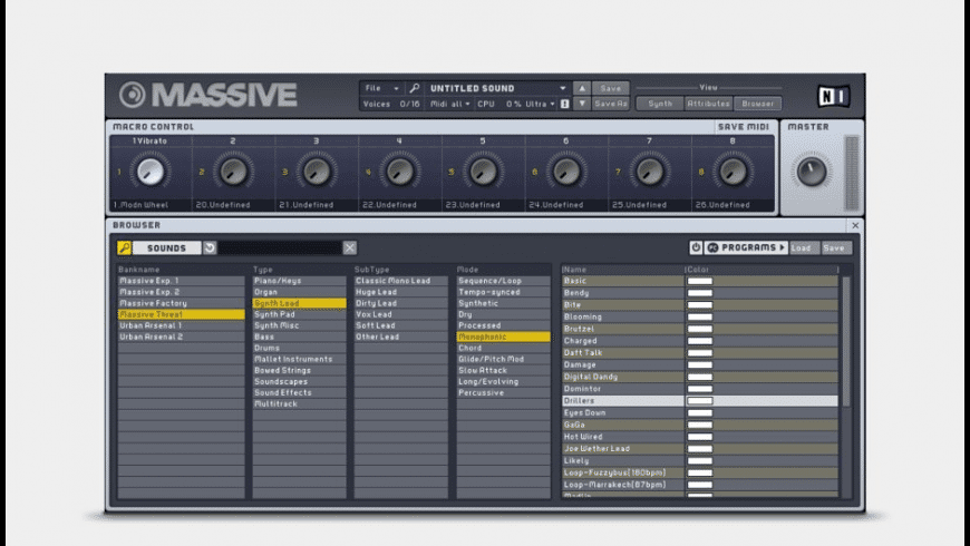 Massive Synth Free Download Mac